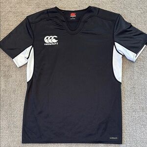 Canterbury Black and White Men's Rugby Shirt